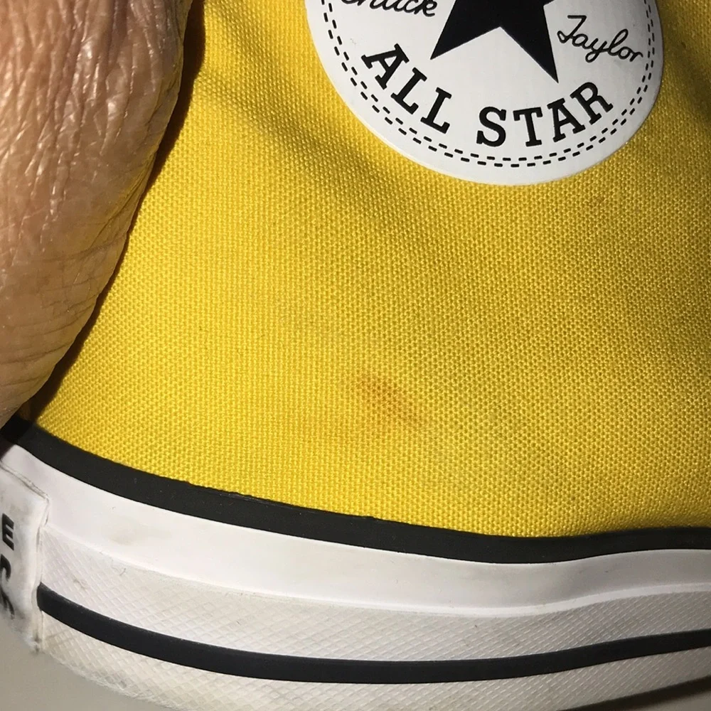 Unisex Yellow High-Top Converse Sneakers